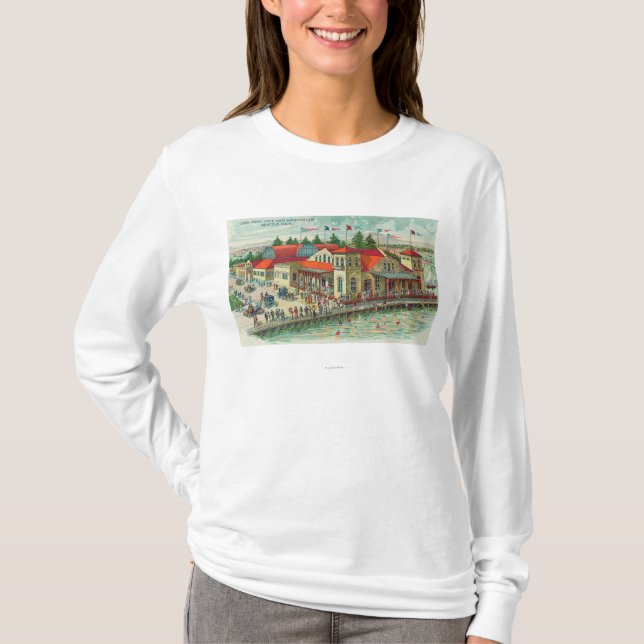 Antennen beskådar av Luna Park Caf� och Natatorium T-shirt (Framsida)