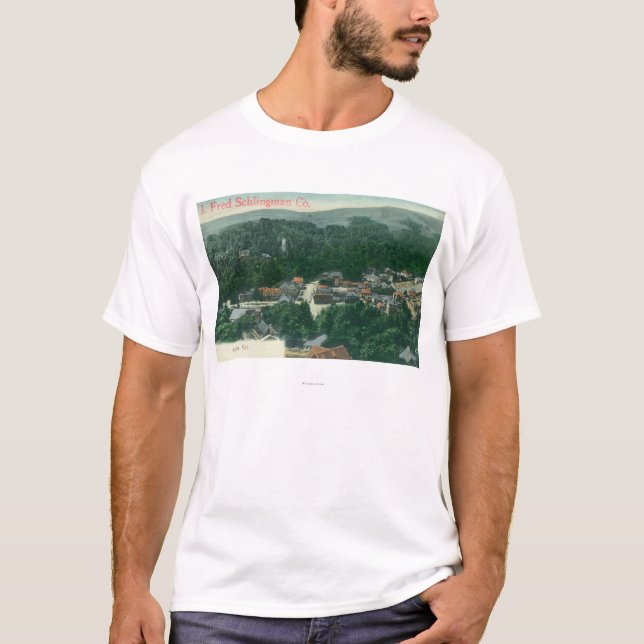 Antennen beskådar av mal den ValleyMill dalen, CA Tee Shirt (Framsida)