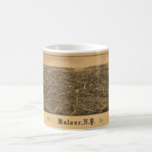 Antennen beskådar av Malone, New York (1886) Kaffemugg