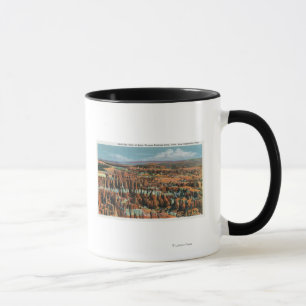 Antennen beskådar av parkerar från inspiration mugg