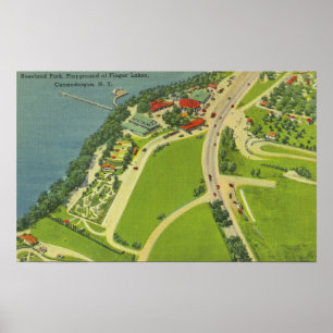 Antennen beskådar av Roseland parkerar Poster