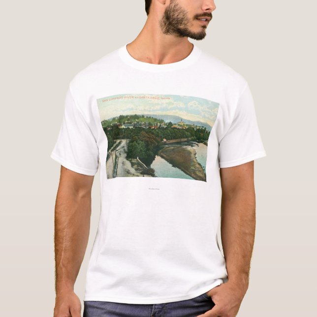Antennen beskådar av Sanet Lorenzo River T Shirt (Framsida)