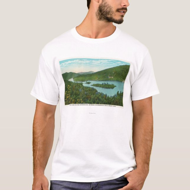 Antennen beskådar av sjön tee shirt (Framsida)