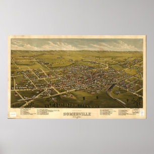 Antennen beskådar av Somerville, nytt - jerseyen Poster