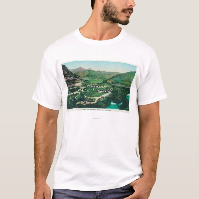 Antennen beskådar av SpringsLavaen Hot Springs, T-shirt (Framsida)
