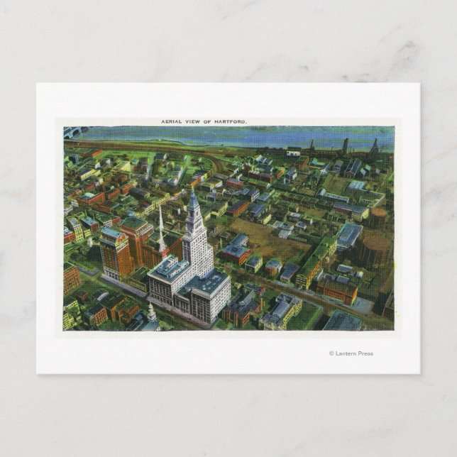 Antennen beskådar av staden 2 vykort (Framsida)