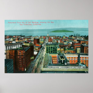 Antennen beskådar av staden från appellbyggnaden poster