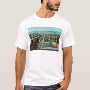 Antennen beskådar av staden från appellbyggnaden t-shirt