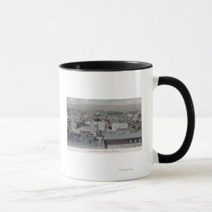 Antennen beskådar av staden nr. 2Oaklanden, CA Mugg