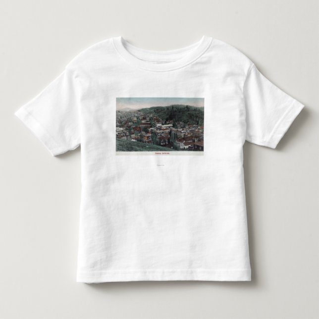 Antennen beskådar av staden nr. 2Sonoraen, CA Tee Shirt (Framsida)