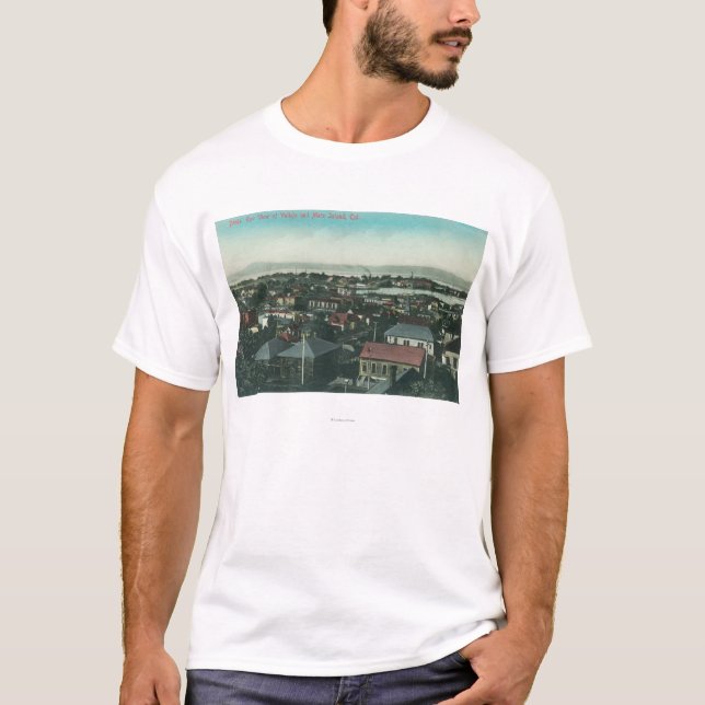 Antennen beskådar av staden och Mareön T Shirt (Framsida)