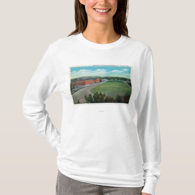 Antennen beskådar av statlig högskolaidrottshall t shirt (Framsida)