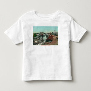 Antennen beskådar av WaterfrontStocktonen, CA Tee Shirt