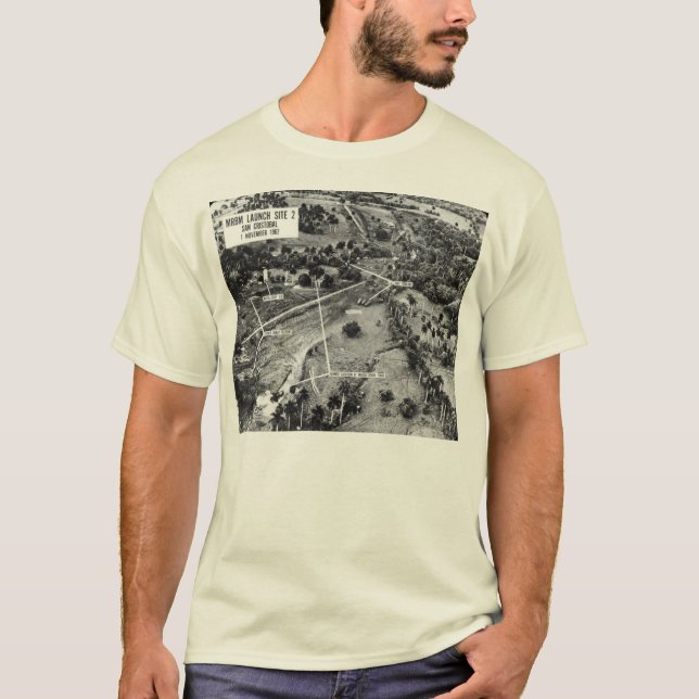 Antennen fotograferar av missiler i Kuban 1962 T-shirt (Framsida)