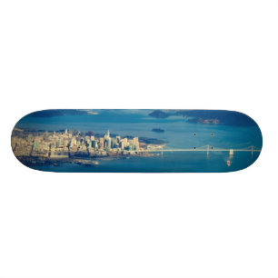 Antennen fotograferar av Sanet Francisco Bay Skateboard Bräda 19,5 Cm