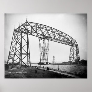 Antennen överbryggar Duluth Minnesota Poster