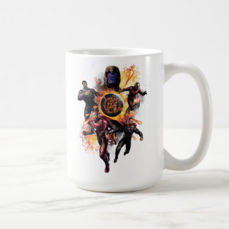 Antenner: Slutspel| Thanos & Avengers Fire Graphic Kaffemugg