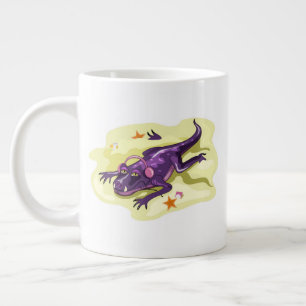 Anteosaurus Sunbad med hörlurar. Jumbo Mugg