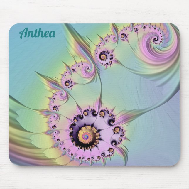 ~ ANTHEA ~ Personlig 3D Pastel Fractal Design ~ Musmatta (Framsidan)