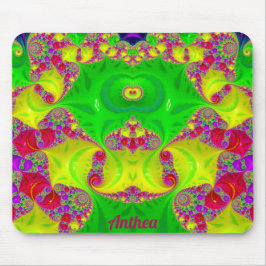 ANTHEA ~ Zany Hett Cerise, Gult, Red and Grönt Musmatta