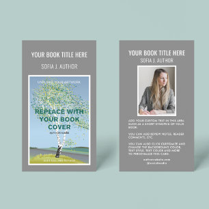 Anther Writer Bok Cover Promotional Publisher Visitkort