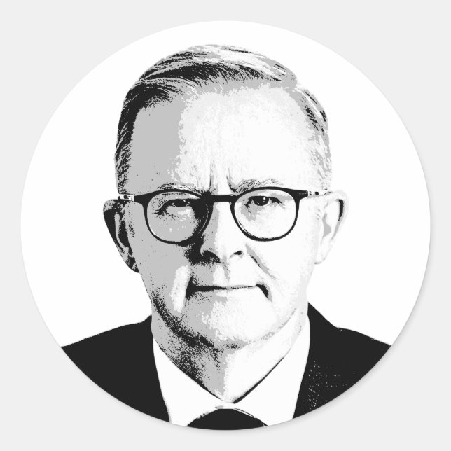 Anthony Albanese Runt Klistermärke (Framsida)