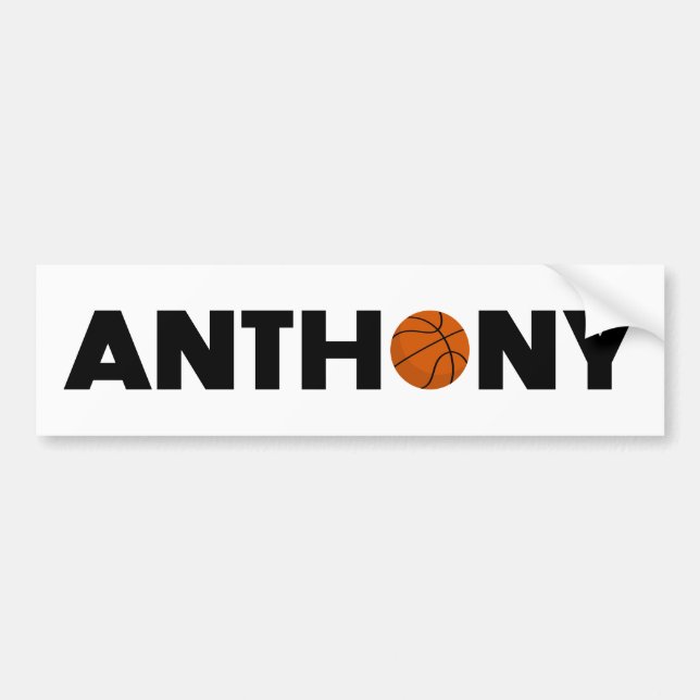 Anthony Basketball Bildekal (Framsidan)
