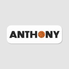 Anthony Basketball Namn bricka Namnbricka