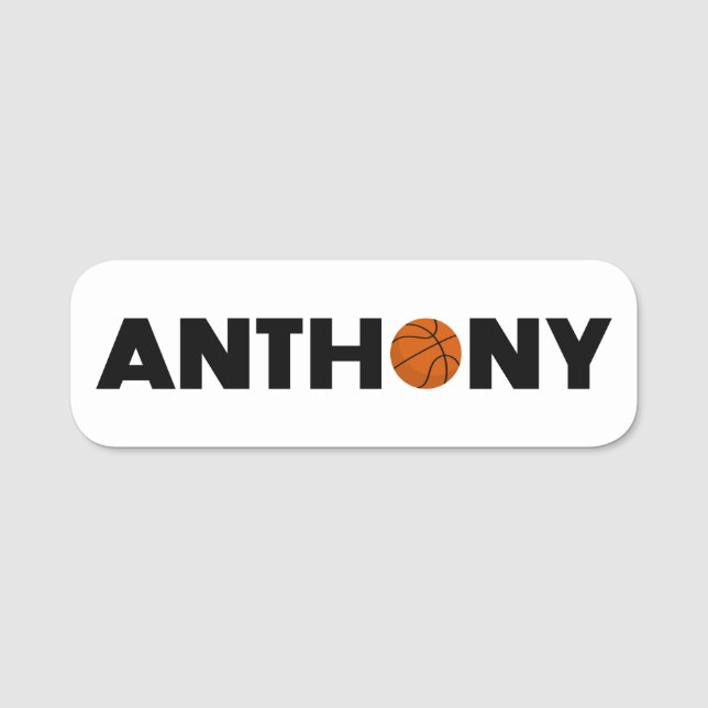 Anthony Basketball Namn bricka Namnbricka (Framsida)