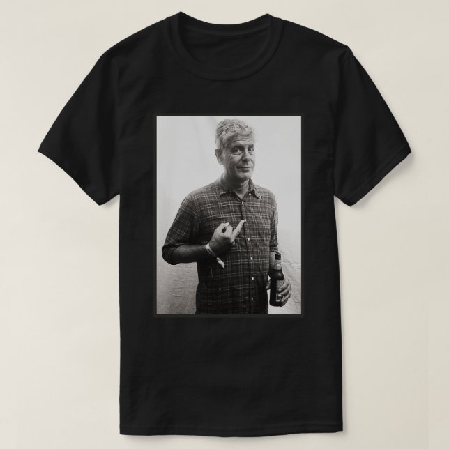 anthony bourdain Tapestry T Shirt (Design framsida)