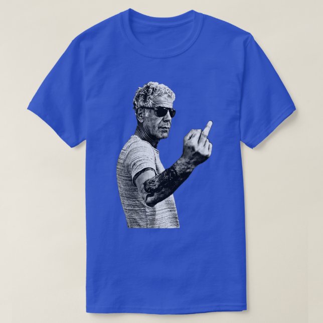 Anthony BourdainMiddle Finger Stil Kids T Shirt (Design framsida)