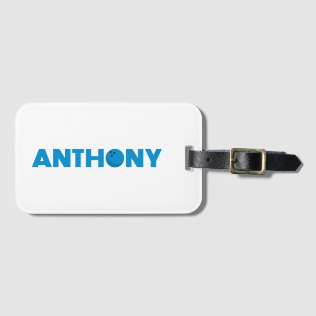 Anthony bowling bagagebricka (Framsida horisontal)