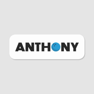 Anthony bowling namn bricka namnbricka
