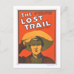 Anthony E. Wills "Borttappad Trail" Wester Theater Vykort