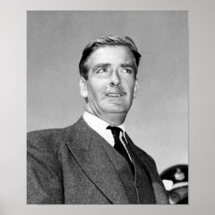 Anthony Eden Porträtt - Potsdamkonferensen 1945 Poster