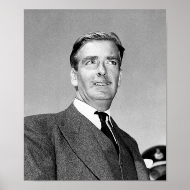 Anthony Eden Porträtt - Potsdamkonferensen 1945 Poster (Framsidan)