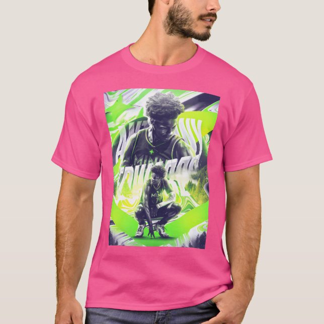 Anthony Edwards 1 Basketball T Shirt (Framsida)