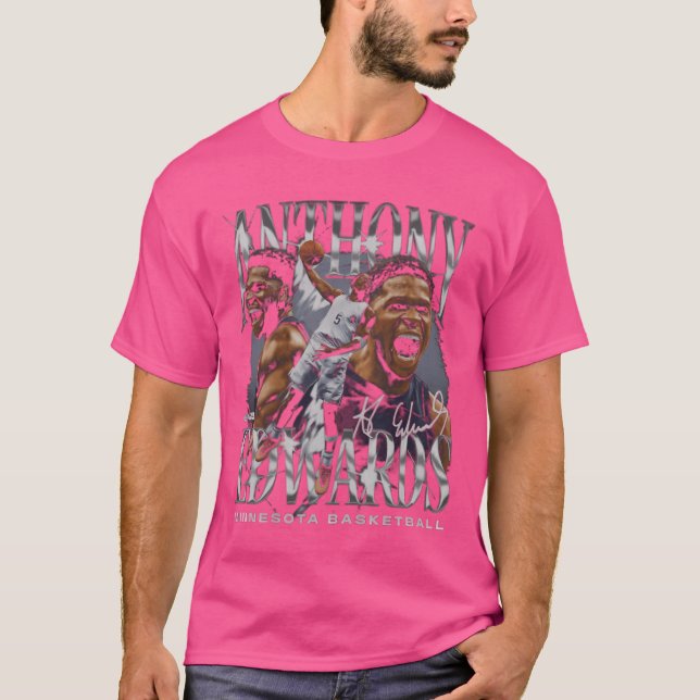 Anthony Edwards Minnesota Vintage T Shirt (Framsida)