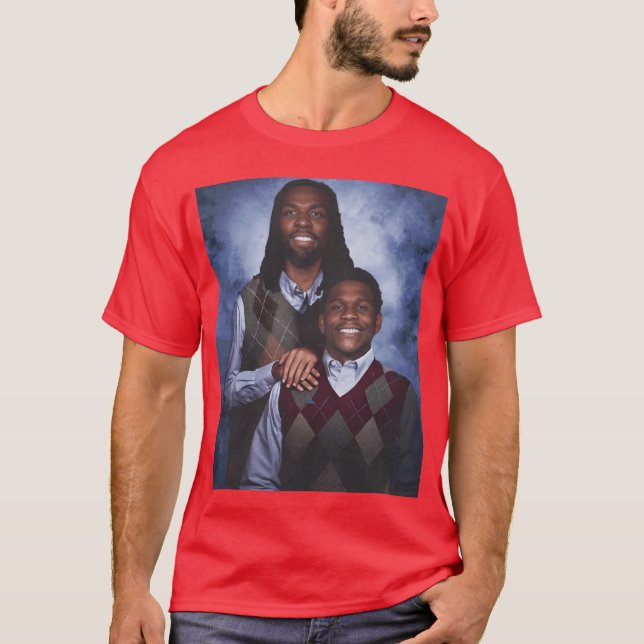 Anthony Edwards Naz Reid Minnesota Football Step B T Shirt (Framsida)