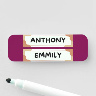 Anthony Emily Classic Namnskylt Namnbricka