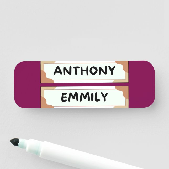 Anthony Emily Classic Namnskylt Namnbricka (På plats)