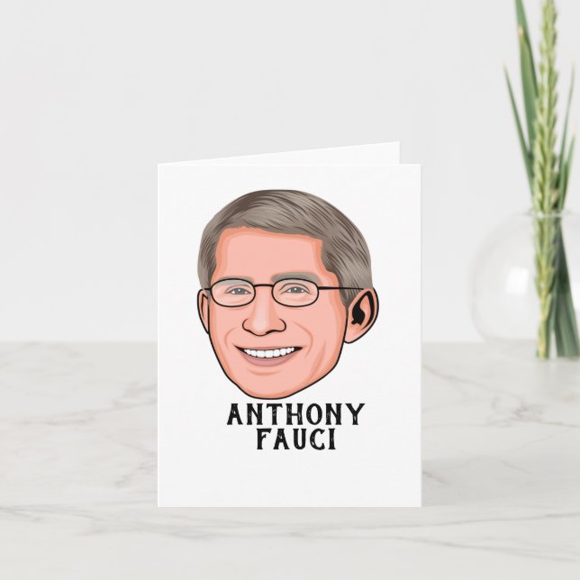 ANTHONY FAUCI ANPASSNINGSBAR TACK KORT (Framsida)