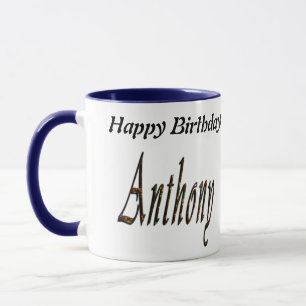 Anthony känd logotyp, mugg