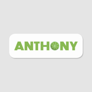 Anthony Lime Namn bricka Namnbricka