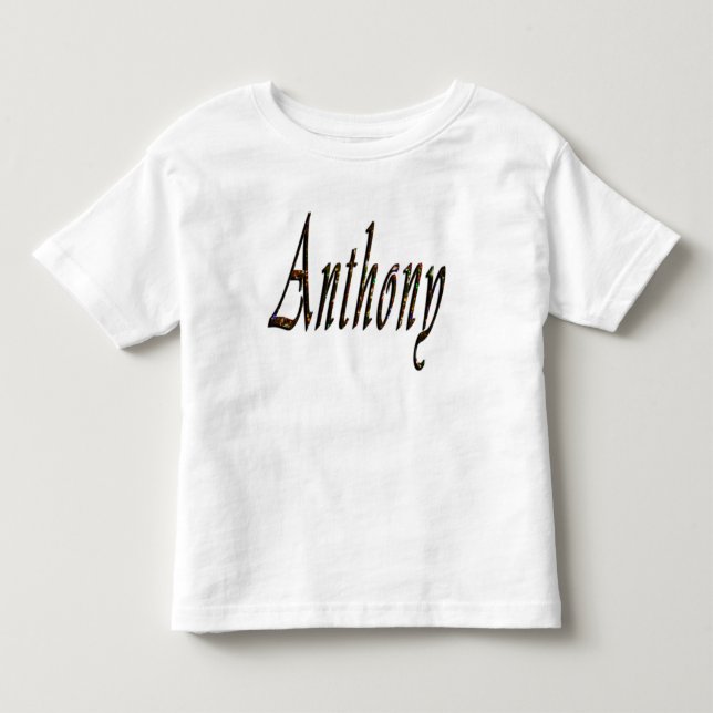 Anthony Namn Logotyp T Shirt (Framsida)