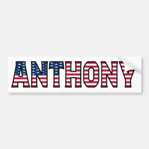 Anthony Namn Vorname USA Aufkleber Sticker Auto Bildekal