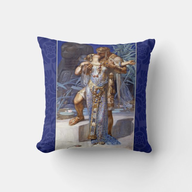 Anthony och Cleopatra Kärlek Classic Kudde (Framsida)