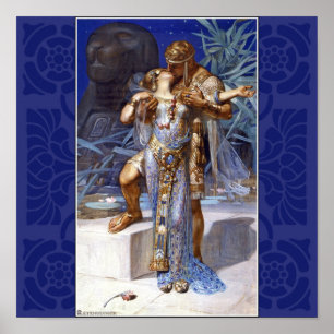 Anthony och Cleopatra Kärlek Classic Poster