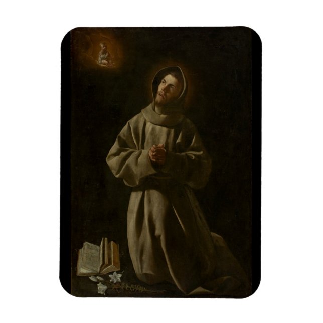 Anthony of Padua (Francisco de Zurbarán, 1627-30) Magnet (Vertikal)