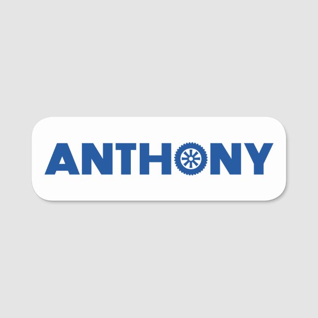 Anthony Petrol Head Namnbricka (Framsida)